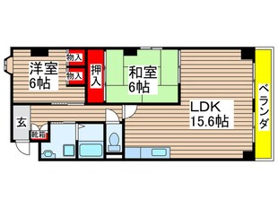 メルベーユ二村台の物件間取画像